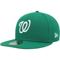 Men's Washington Nationals New Era Kelly Green White Logo 59FIFTY Fitted Hat