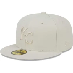 Men's Kansas City Royals New Era Khaki Tonal 59FIFTY Fitted Hat