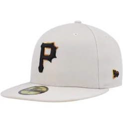 Men's Pittsburgh Pirates New Era Khaki Stone Dim Undervisor 59FIFTY Fitted Hat