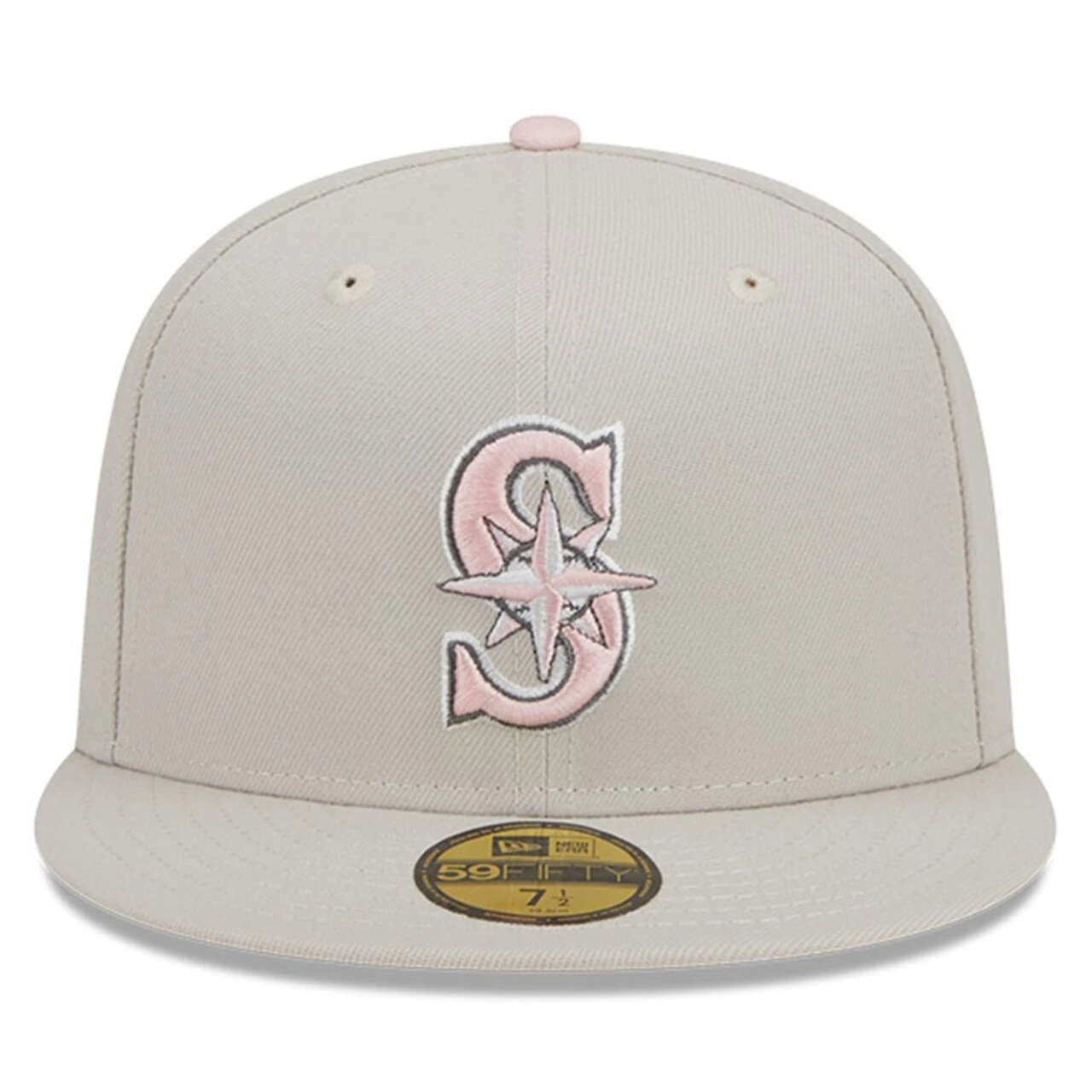 Men's Seattle Mariners New Era Khaki 2023 Mother's Day On-Field 59FIFTY Fitted Hat 2 Men's Seattle Mariners New Era Khaki 2023 Mother's Day On-Field 59FIFTY Fitted Hat - Image 2