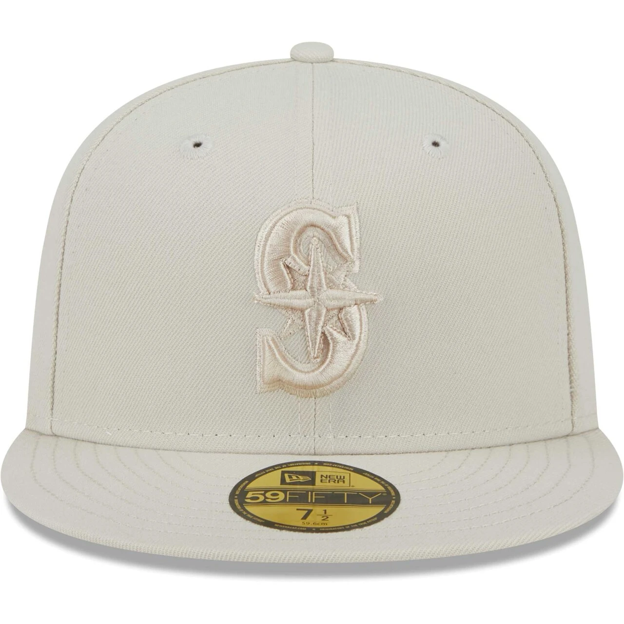 Men's Seattle Mariners New Era Khaki Tonal 59FIFTY Fitted Hat 2 Men's Seattle Mariners New Era Khaki Tonal 59FIFTY Fitted Hat - Image 2