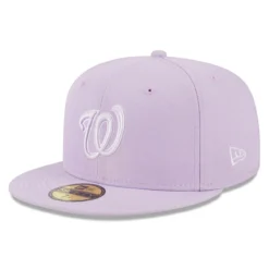 Men's Washington Nationals New Era Lavender 2023 Spring Color Basic 59FIFTY Fitted Hat