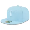 Men's Texas Rangers New Era Light Blue 2023 Spring Color Basic 59FIFTY Fitted Hat