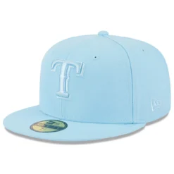 Men's Texas Rangers New Era Light Blue 2023 Spring Color Basic 59FIFTY Fitted Hat