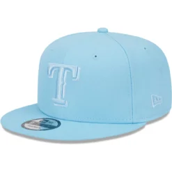 Men's Texas Rangers New Era Light Blue Spring Color Basic 9FIFTY Snapback Hat
