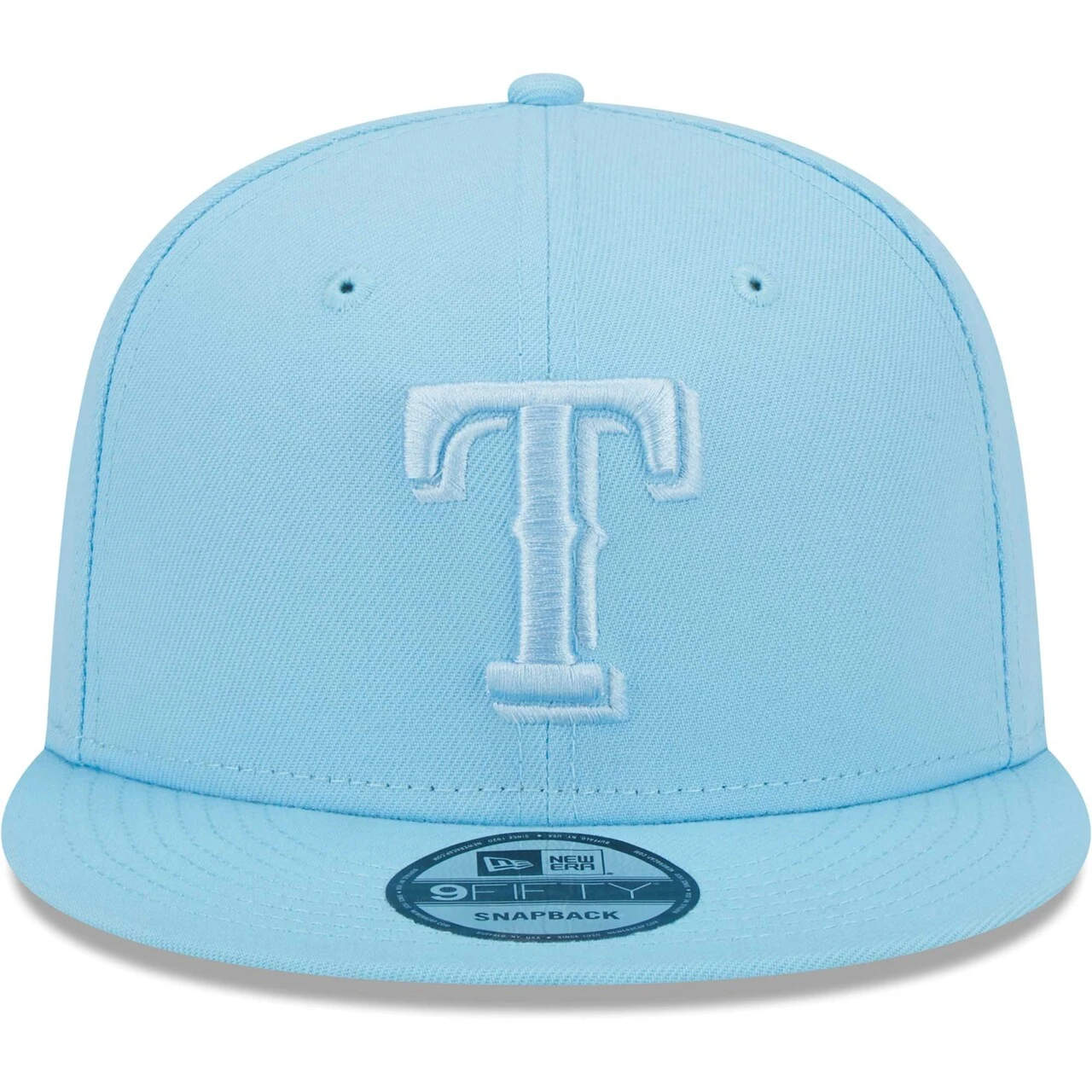 Men's Texas Rangers New Era Light Blue Spring Color Basic 9FIFTY Snapback Hat 2 Men's Texas Rangers New Era Light Blue Spring Color Basic 9FIFTY Snapback Hat - Image 2