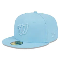 Men's Washington Nationals New Era Light Blue 2023 Spring Color Basic 59FIFTY Fitted Hat