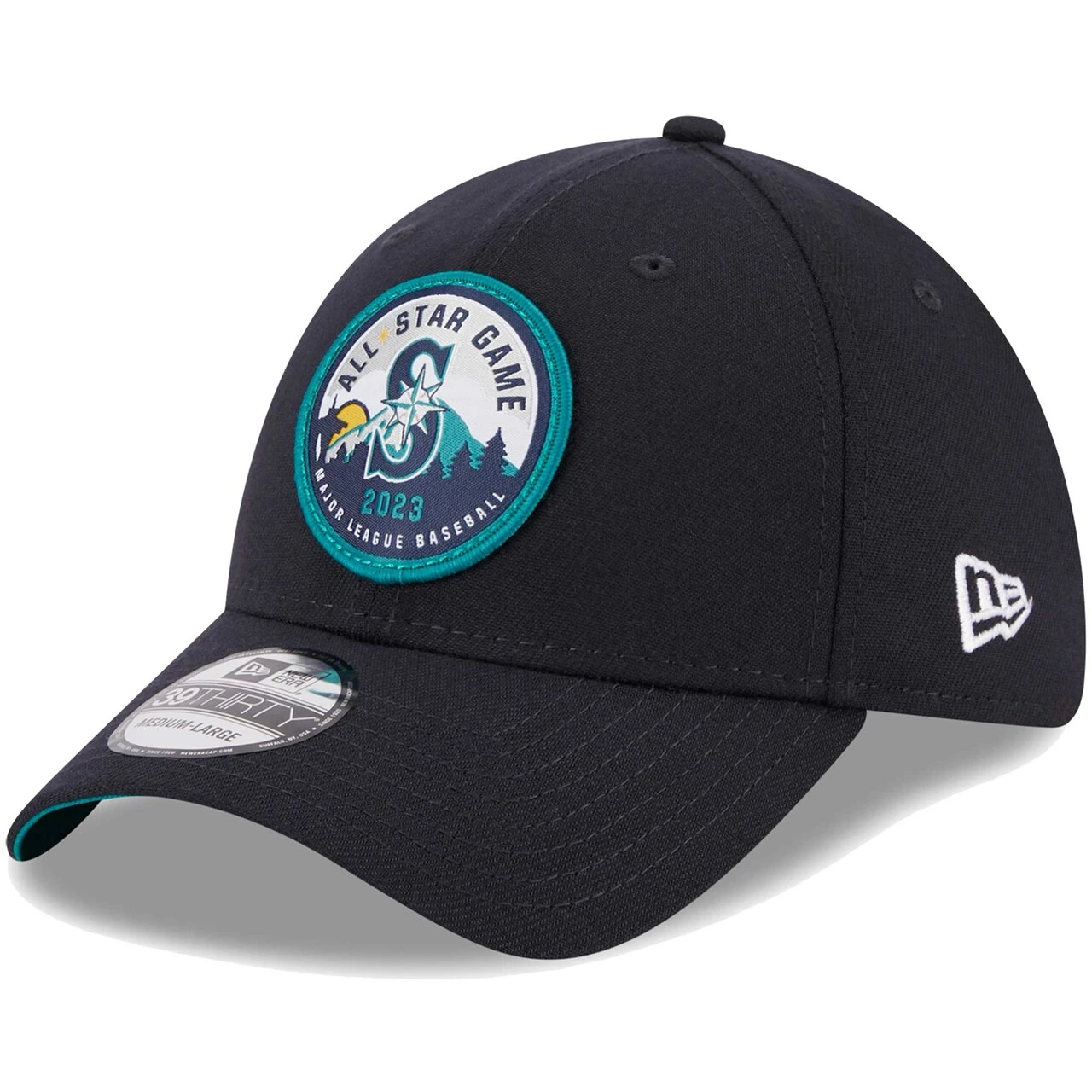 Men's New Era Navy 2023 MLB All-Star Game Patch Fan 39THIRTY Flex Hat 1 Men's New Era Navy 2023 MLB All-Star Game Patch Fan 39THIRTY Flex Hat