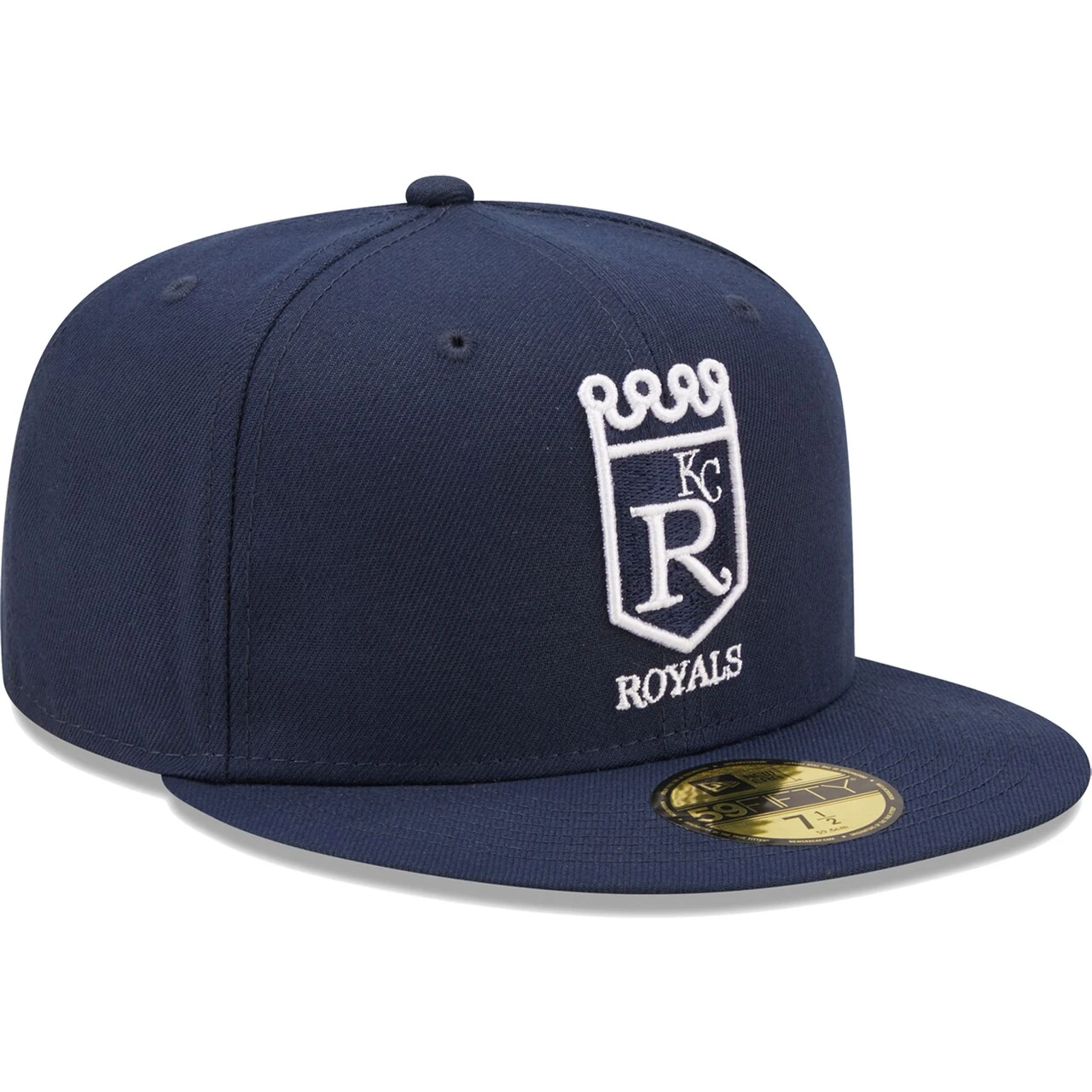 Men's Kansas City Royals New Era Navy Cooperstown Collection Oceanside Green Undervisor 59FIFTY Fitted Hat 3 Men's Kansas City Royals New Era Navy Cooperstown Collection Oceanside Green Undervisor 59FIFTY Fitted Hat - Image 3
