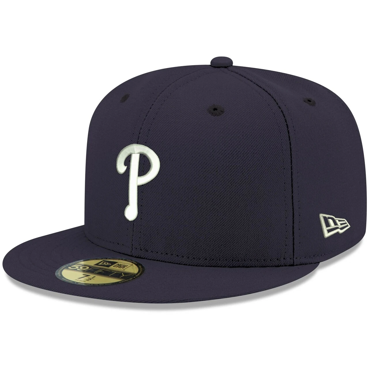 Men's Philadelphia Phillies New Era Navy White Logo 59FIFTY Fitted Hat 1 Men's Philadelphia Phillies New Era Navy White Logo 59FIFTY Fitted Hat