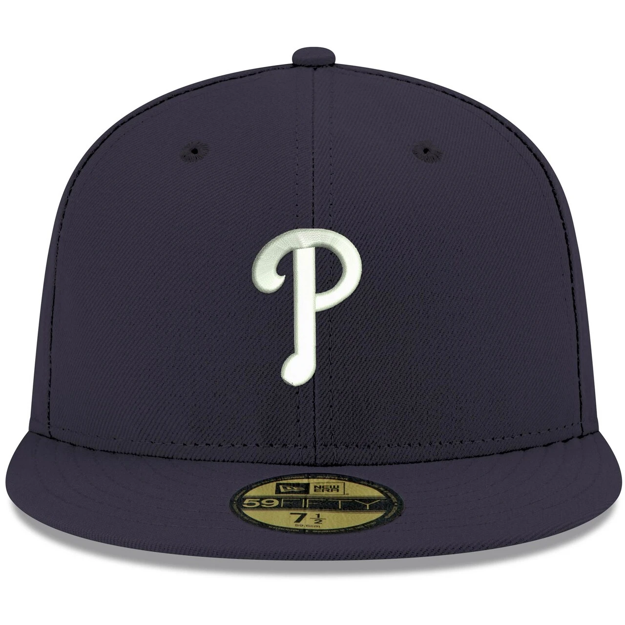 Men's Philadelphia Phillies New Era Navy White Logo 59FIFTY Fitted Hat 2 Men's Philadelphia Phillies New Era Navy White Logo 59FIFTY Fitted Hat - Image 2