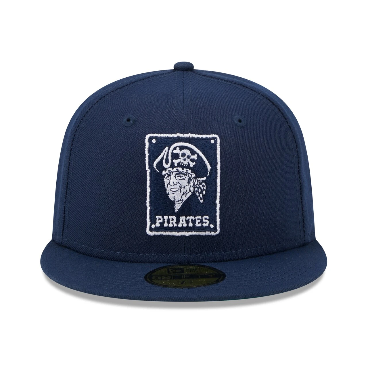 Men's Pittsburgh Pirates New Era Navy Cooperstown Collection Oceanside Green Undervisor 59FIFTY Fitted Hat 2 Men's Pittsburgh Pirates New Era Navy Cooperstown Collection Oceanside Green Undervisor 59FIFTY Fitted Hat - Image 2