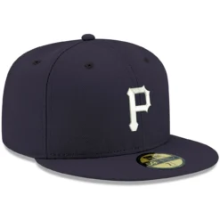 Men's Pittsburgh Pirates New Era Navy White Logo 59FIFTY Fitted Hat -BaseballCap Hub Store mens new era navy pittsburgh pirates white logo 59fifty fitted hat pi4208000 altimages ff 4208766 a3da74432825f31f650calt3 full