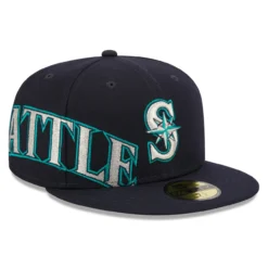 Men's Seattle Mariners New Era Navy Arch 59FIFTY Fitted Hat