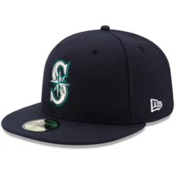 Men's Seattle Mariners New Era Navy Authentic Collection On Field 59FIFTY Fitted Hat