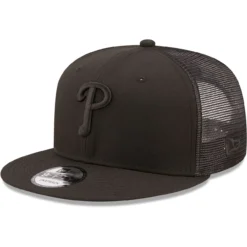 Men's Philadelphia Phillies New Era Blackout Trucker 9FIFTY Snapback Hat