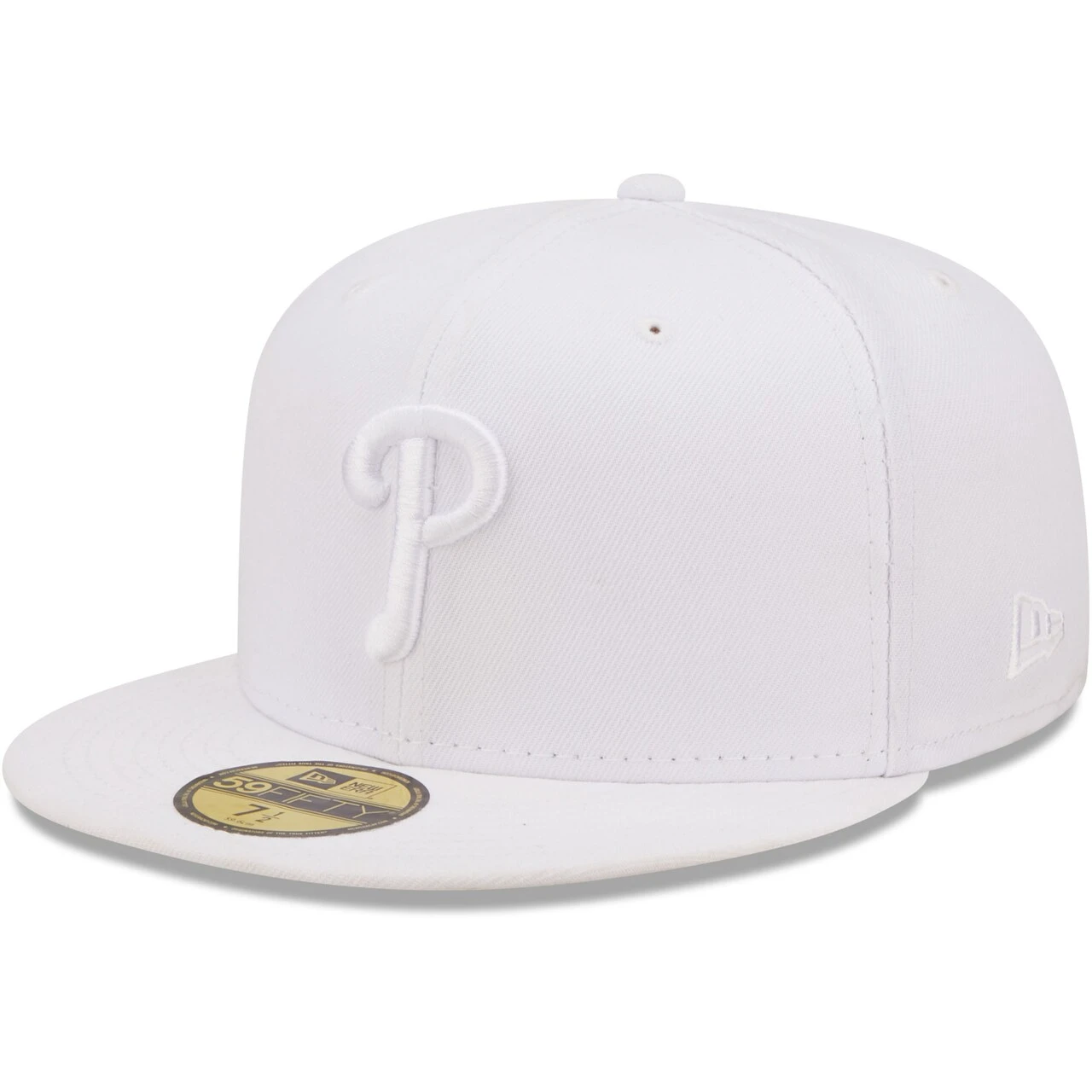 Men's Philadelphia Phillies New Era White On White 59FIFTY Fitted Hat 1 Men's Philadelphia Phillies New Era White On White 59FIFTY Fitted Hat