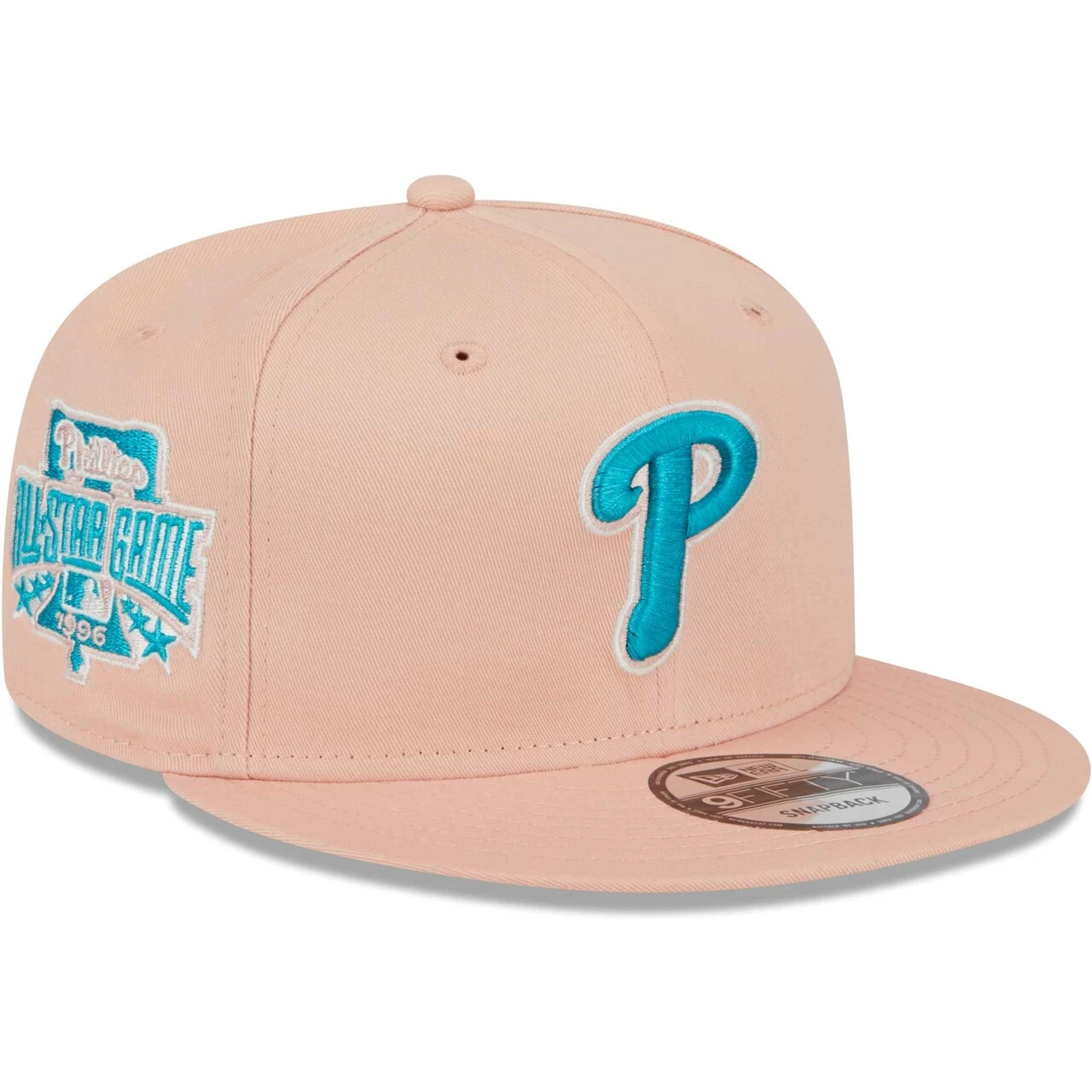 Men's Philadelphia Phillies New Era Pink Sky Aqua Undervisor 9FIFTY Snapback Hat 1 Men's Philadelphia Phillies New Era Pink Sky Aqua Undervisor 9FIFTY Snapback Hat