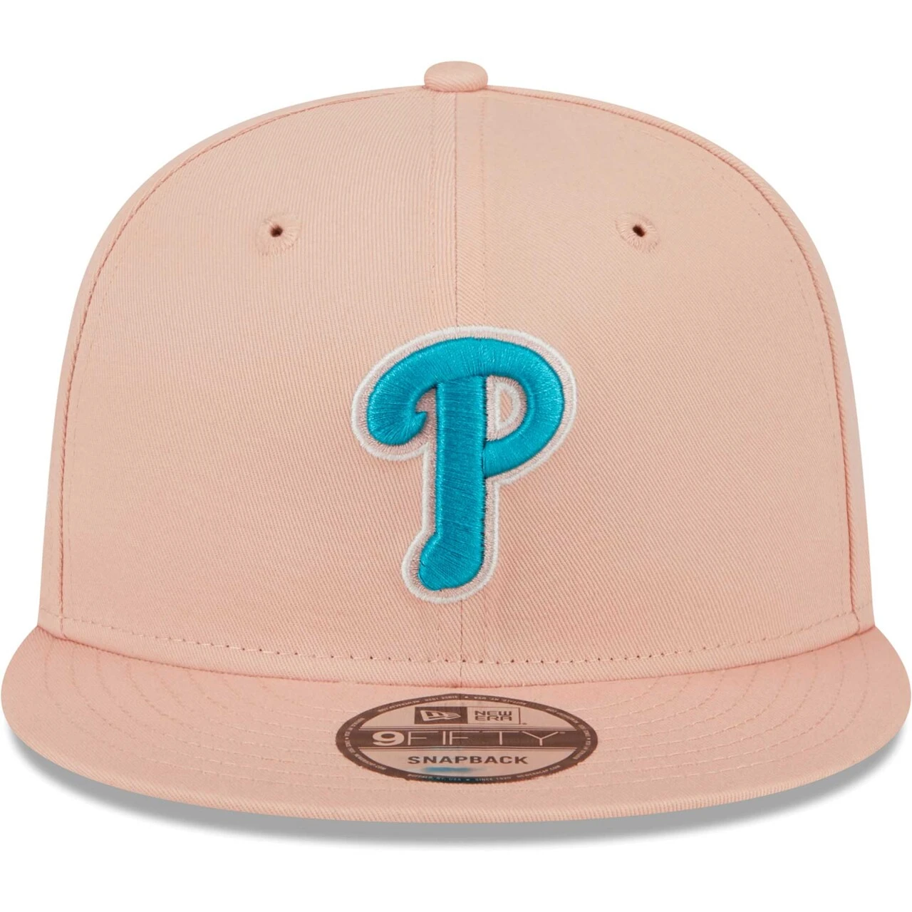 Men's Philadelphia Phillies New Era Pink Sky Aqua Undervisor 9FIFTY Snapback Hat 2 Men's Philadelphia Phillies New Era Pink Sky Aqua Undervisor 9FIFTY Snapback Hat - Image 2