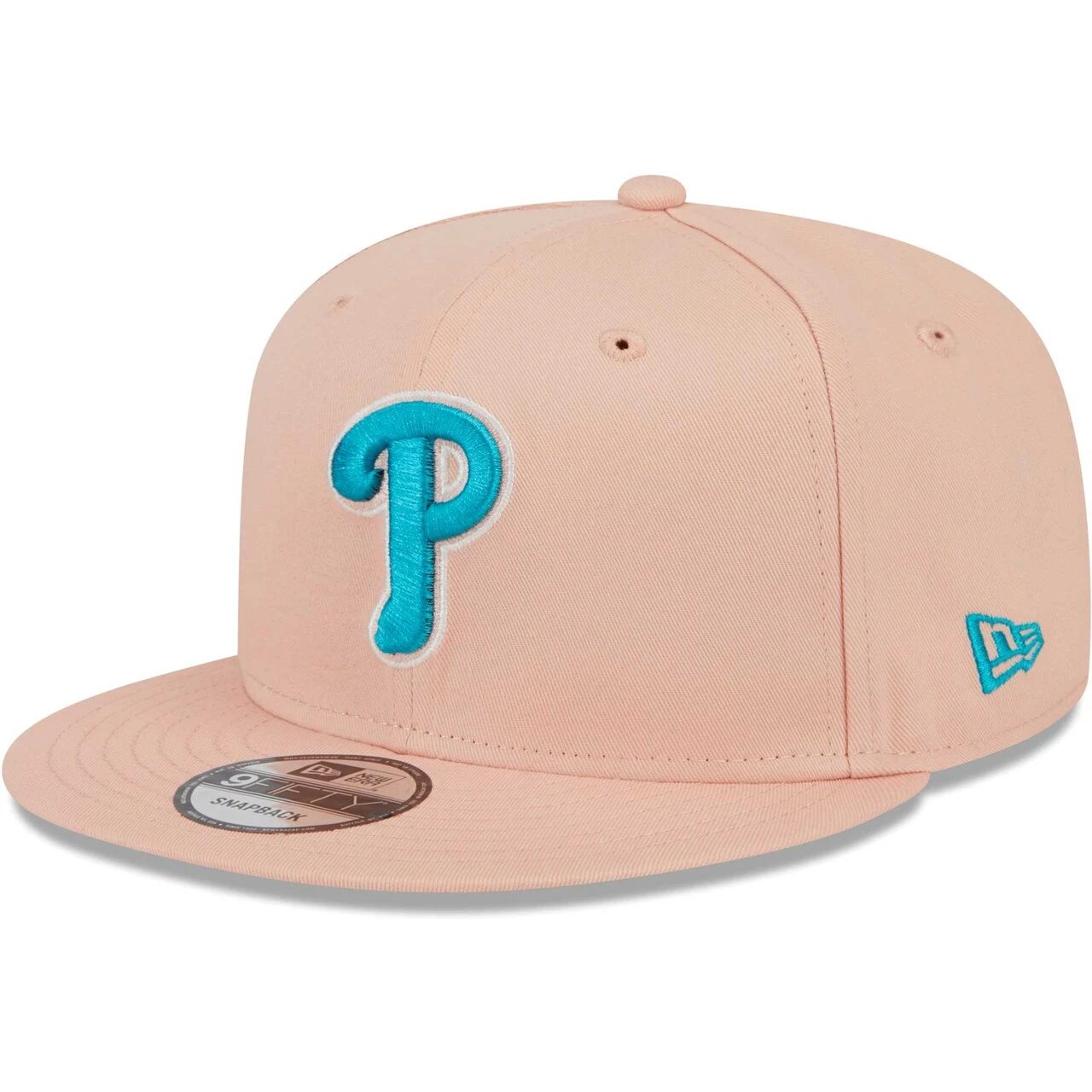 Men's Philadelphia Phillies New Era Pink Sky Aqua Undervisor 9FIFTY Snapback Hat 3 Men's Philadelphia Phillies New Era Pink Sky Aqua Undervisor 9FIFTY Snapback Hat - Image 3
