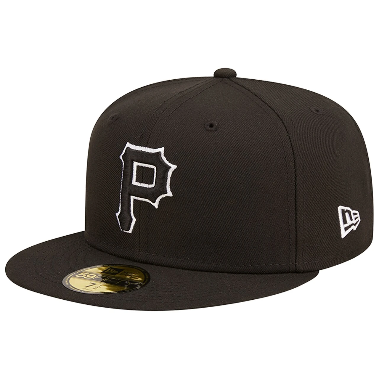 Men's Pittsburgh Pirates New Era Black On Black Dub 59FIFTY Fitted Hat 1 Men's Pittsburgh Pirates New Era Black On Black Dub 59FIFTY Fitted Hat