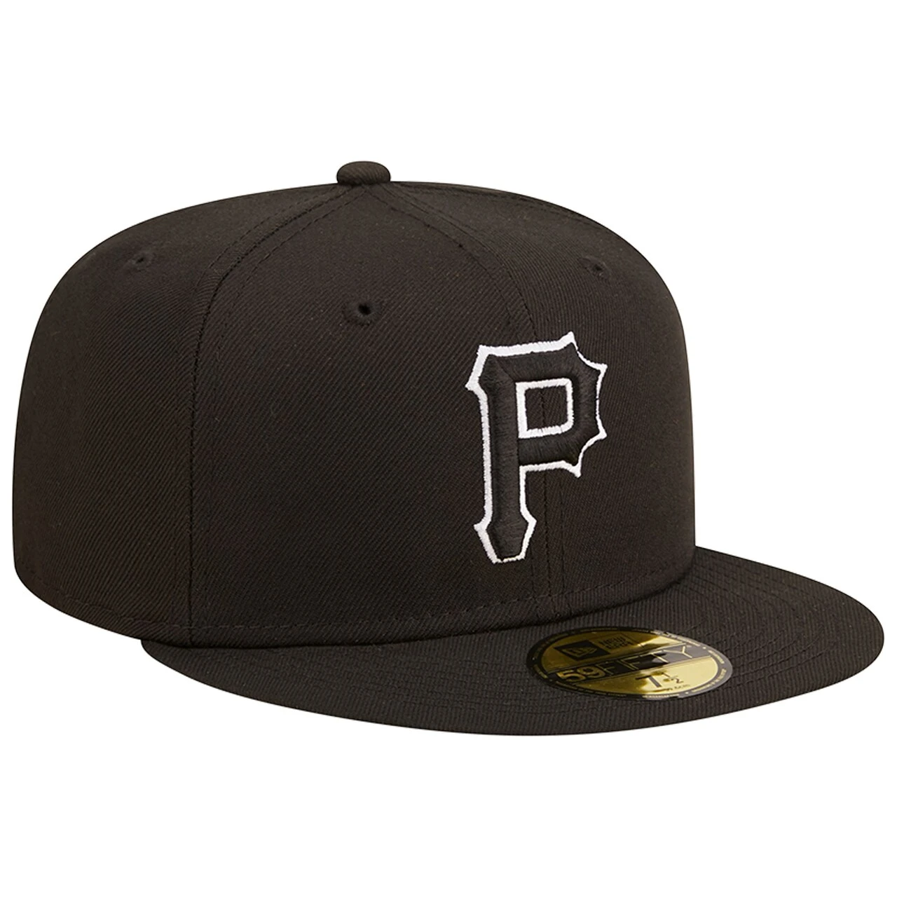 Men's Pittsburgh Pirates New Era Black On Black Dub 59FIFTY Fitted Hat 3 Men's Pittsburgh Pirates New Era Black On Black Dub 59FIFTY Fitted Hat - Image 3