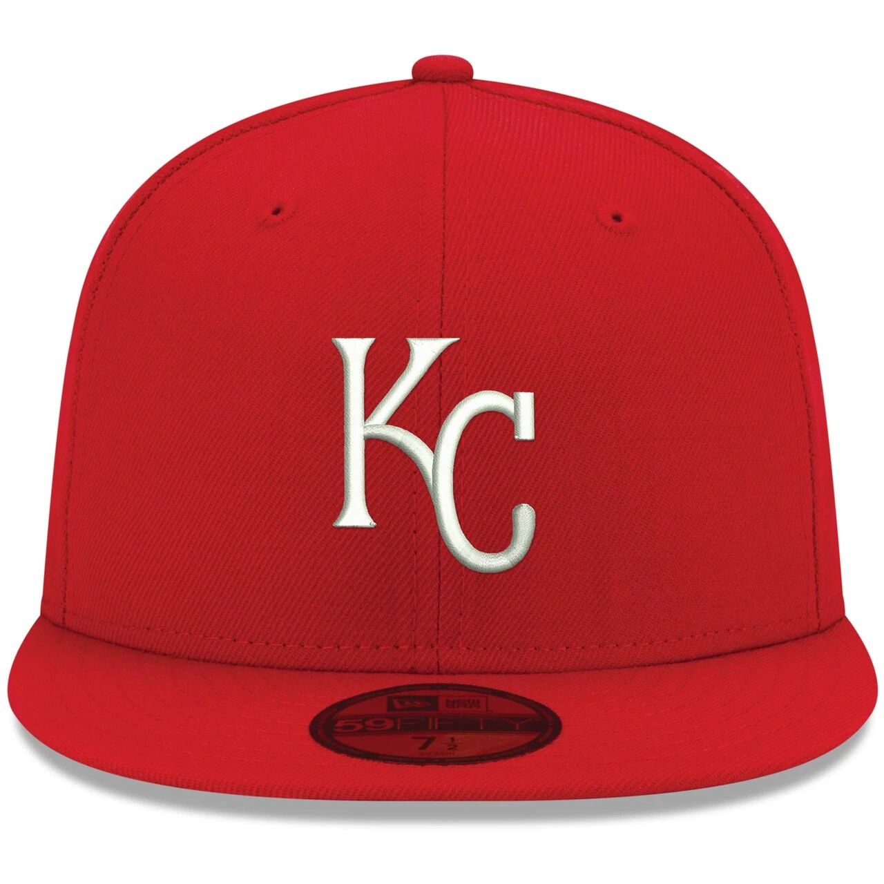 Men's Kansas City Royals New Era Red White Logo 59FIFTY Fitted Hat 2 Men's Kansas City Royals New Era Red White Logo 59FIFTY Fitted Hat - Image 2