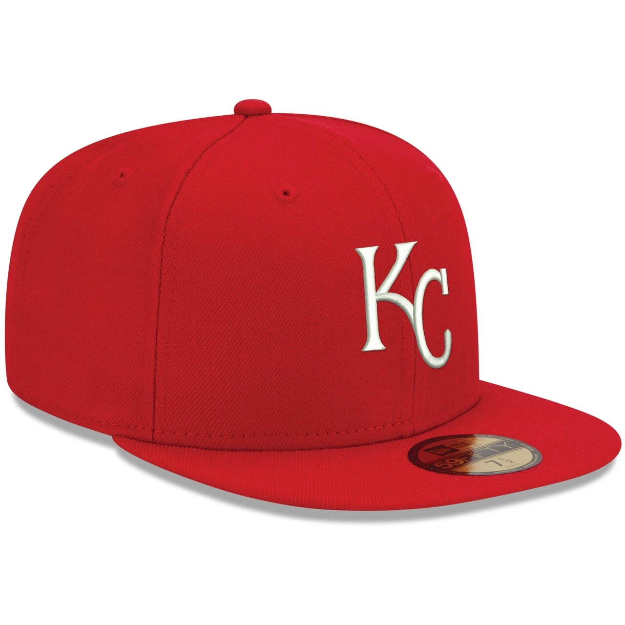 Men's Kansas City Royals New Era Red White Logo 59FIFTY Fitted Hat 3 Men's Kansas City Royals New Era Red White Logo 59FIFTY Fitted Hat - Image 3