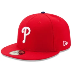 Men's Philadelphia Phillies New Era Red Game Authentic Collection On-Field 59FIFTY Fitted Hat