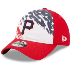 Men's Pittsburgh Pirates New Era Red 2022 4th Of July 9TWENTY Adjustable Hat
