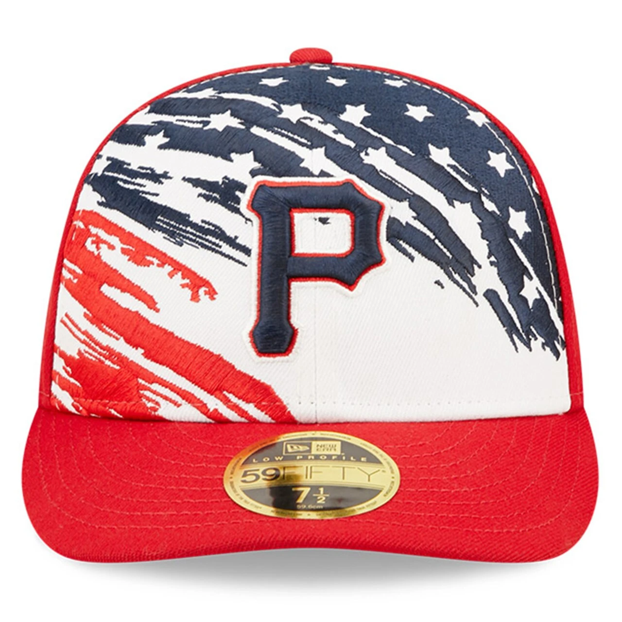Men's Pittsburgh Pirates New Era Red 2022 4th Of July Low Profile 59FIFTY Fitted Hat 2 Men's Pittsburgh Pirates New Era Red 2022 4th Of July Low Profile 59FIFTY Fitted Hat - Image 2