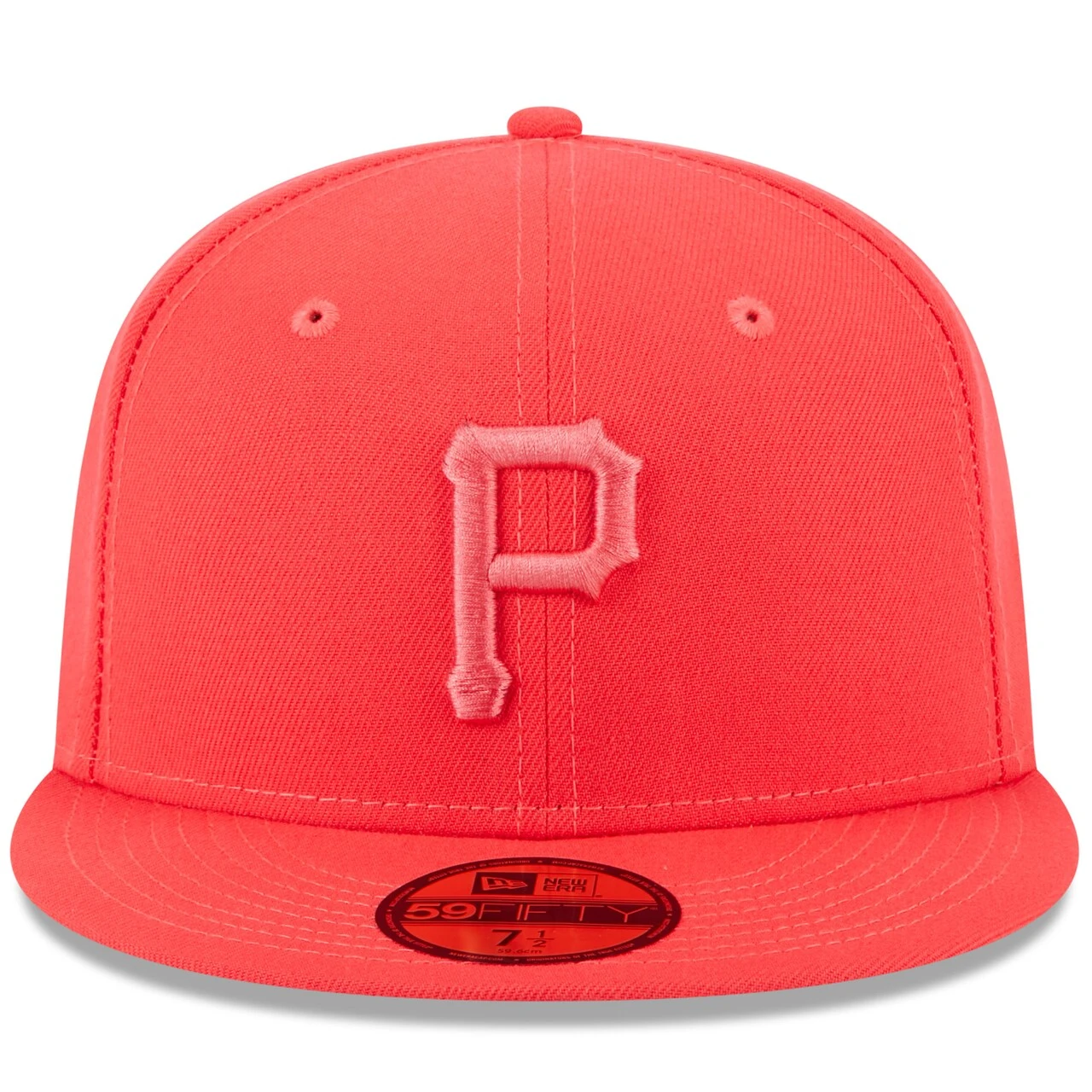 Men's Pittsburgh Pirates New Era Red 2023 Spring Color Basic 59FIFTY Fitted Hat 2 Men's Pittsburgh Pirates New Era Red 2023 Spring Color Basic 59FIFTY Fitted Hat - Image 2