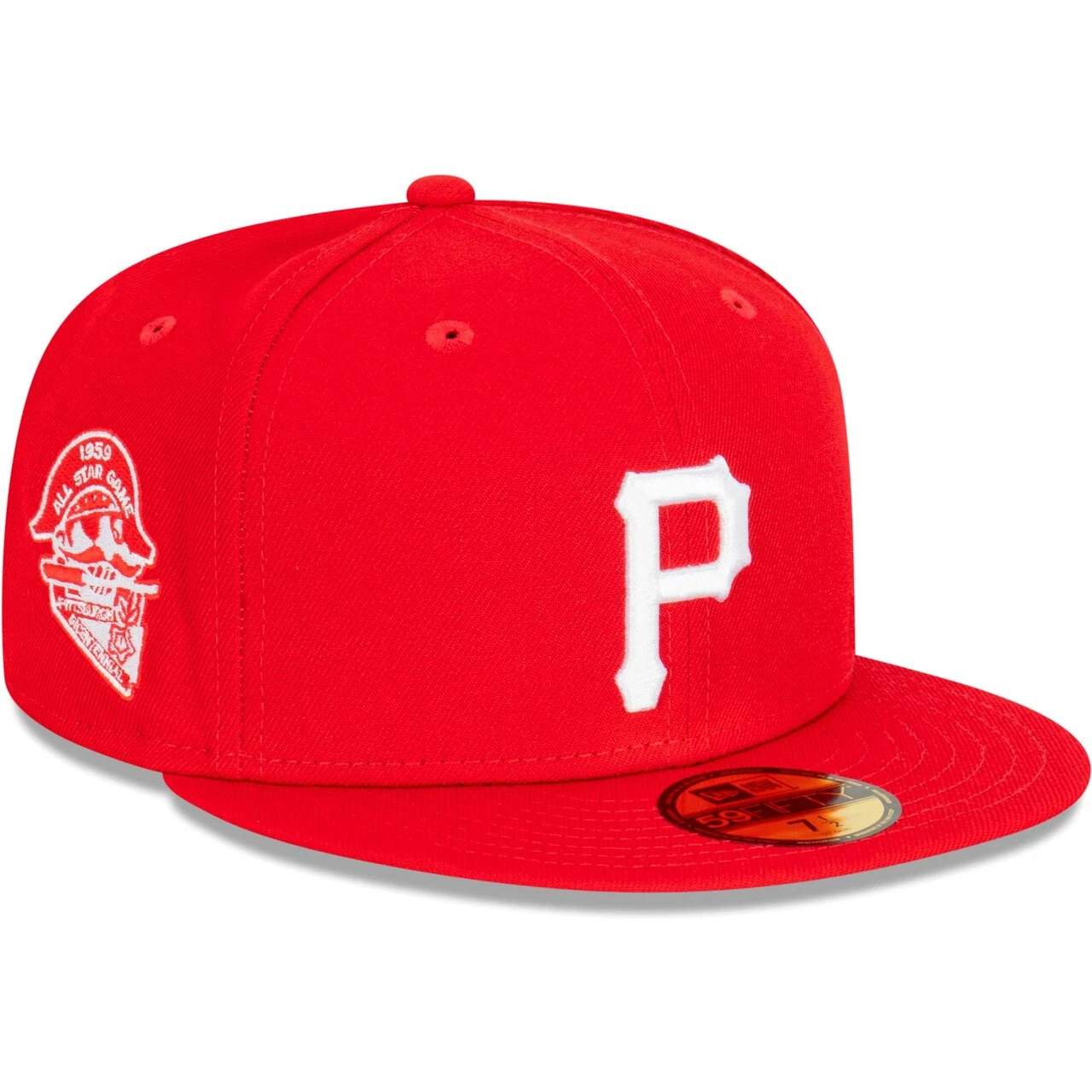 Men's Pittsburgh Pirates New Era Red Sidepatch 59FIFTY Fitted Hat 1 Men's Pittsburgh Pirates New Era Red Sidepatch 59FIFTY Fitted Hat
