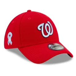 Men's Washington Nationals New Era Red 2021 Father's Day 39THIRTY Flex Hat