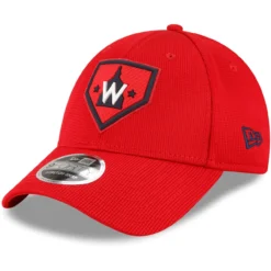 Men's Washington Nationals New Era Red 2022 Clubhouse 9FORTY Snapback Hat