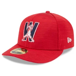Men's Washington Nationals New Era Red 2023 Clubhouse Low Profile 59FIFTY Fitted Hat