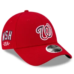 Men's Washington Nationals New Era Red 4th Of July 9FORTY Snapback Adjustable Hat