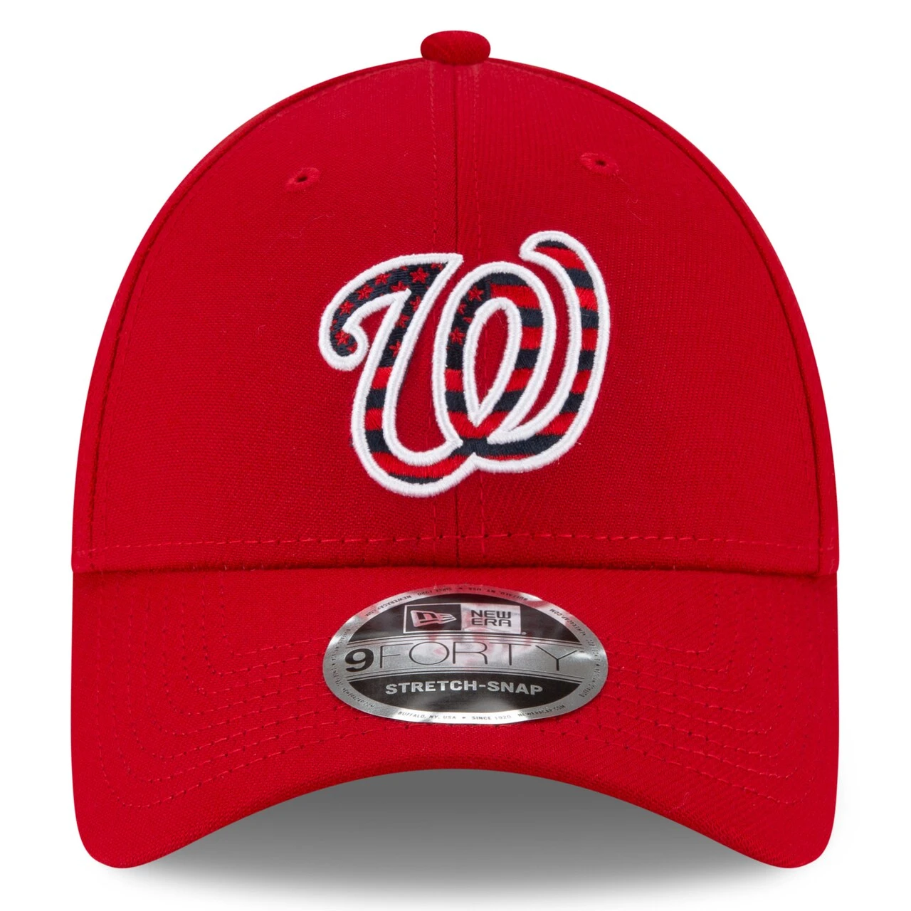 Men's Washington Nationals New Era Red 4th Of July 9FORTY Snapback Adjustable Hat 2 Men's Washington Nationals New Era Red 4th Of July 9FORTY Snapback Adjustable Hat - Image 2