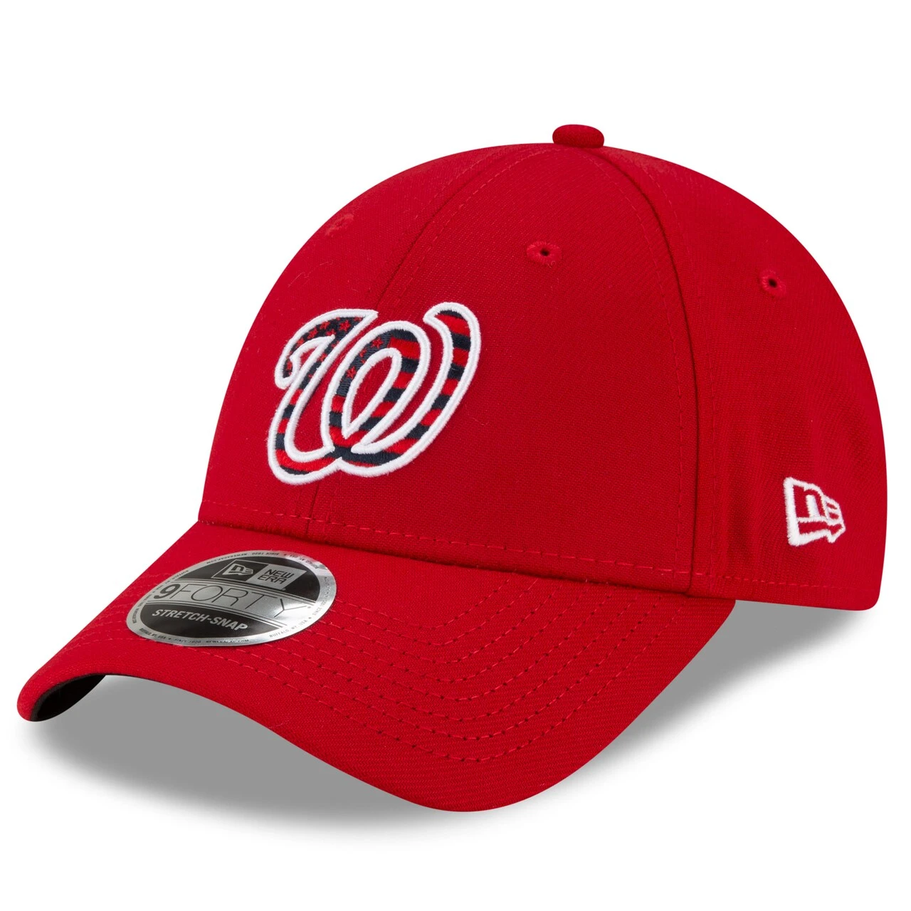 Men's Washington Nationals New Era Red 4th Of July 9FORTY Snapback Adjustable Hat 3 Men's Washington Nationals New Era Red 4th Of July 9FORTY Snapback Adjustable Hat - Image 3