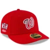 Men's Washington Nationals New Era Red 4th Of July On-Field Low Profile 59FIFTY Fitted Hat