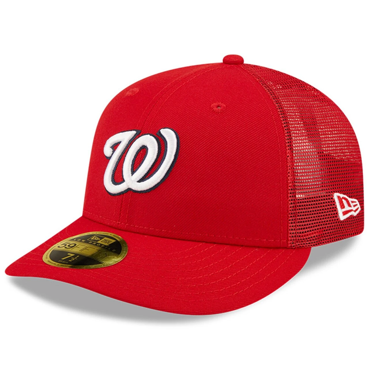 Men's Washington Nationals New Era Red Authentic Collection Mesh Back Low Profile 59FIFTY Fitted Hat 1 Men's Washington Nationals New Era Red Authentic Collection Mesh Back Low Profile 59FIFTY Fitted Hat