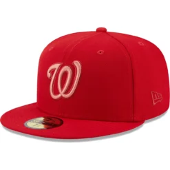 Front Page 38 Men's Washington Nationals New Era Red Monochrome Camo 59FIFTY Fitted Hat