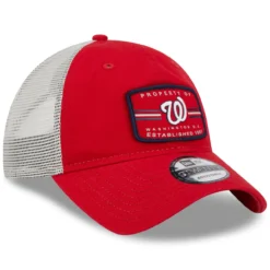 Men's Washington Nationals New Era Red Property Trucker 9TWENTY Snapback Hat -BaseballCap Hub Store mens new era red washington nationals property trucker 9twenty snapback hat ss5 p 5002973pv 3u levqaulcyttxisqz9pqev mzl9mstj2ra9pkneuttr