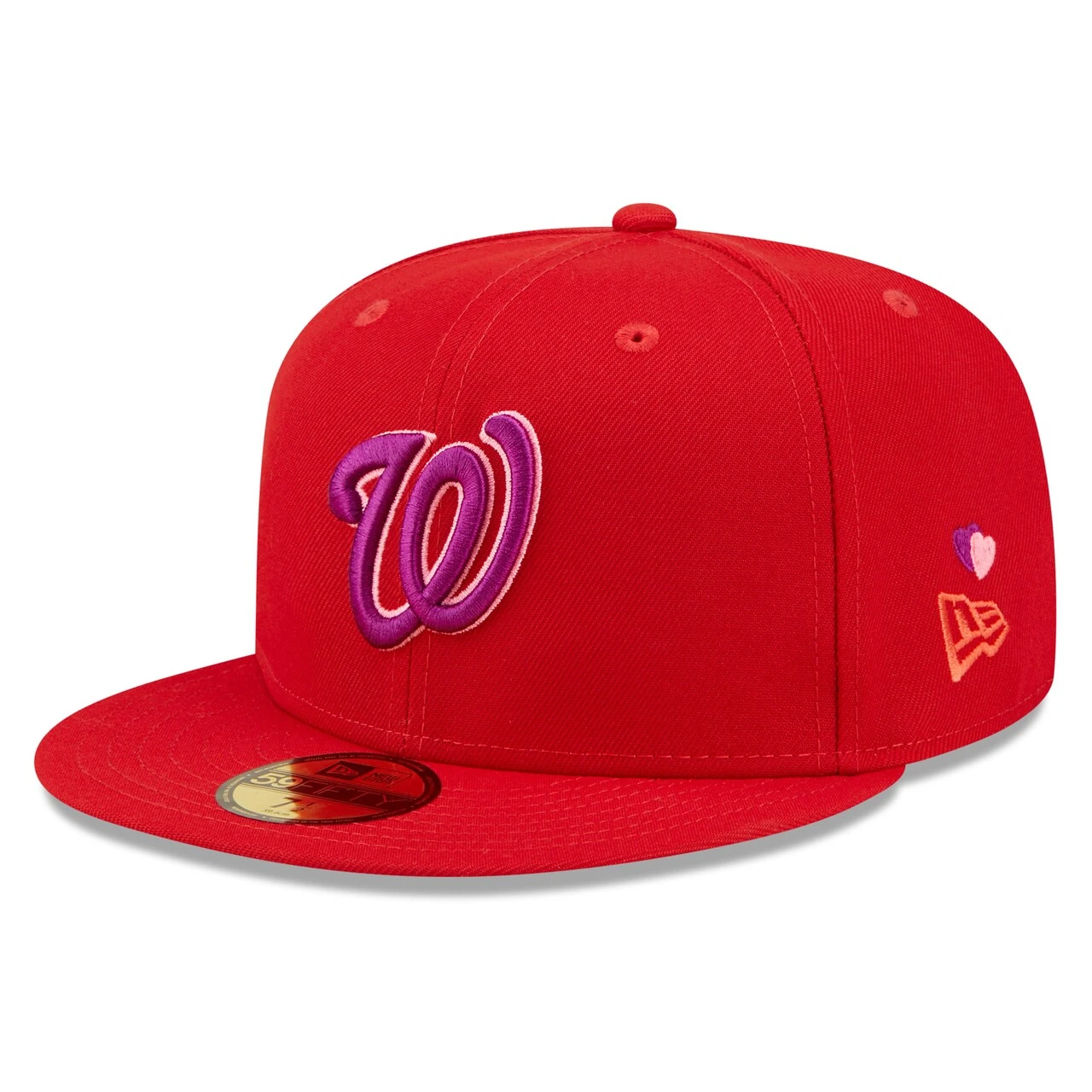 Men's Washington Nationals New Era Red Purple Undervisor 59FIFTY Fitted Hat 1 Men's Washington Nationals New Era Red Purple Undervisor 59FIFTY Fitted Hat