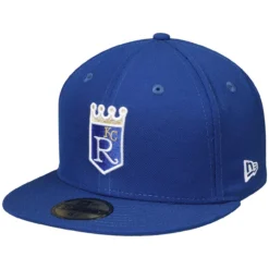 Men's Kansas City Royals New Era Royal Cooperstown Collection Logo 59FIFTY Fitted Hat