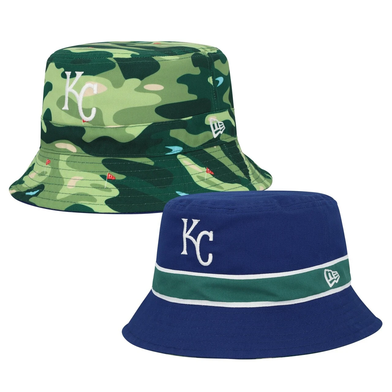 Men's Kansas City Royals New Era Royal Reverse Bucket Hat 1 Men's Kansas City Royals New Era Royal Reverse Bucket Hat