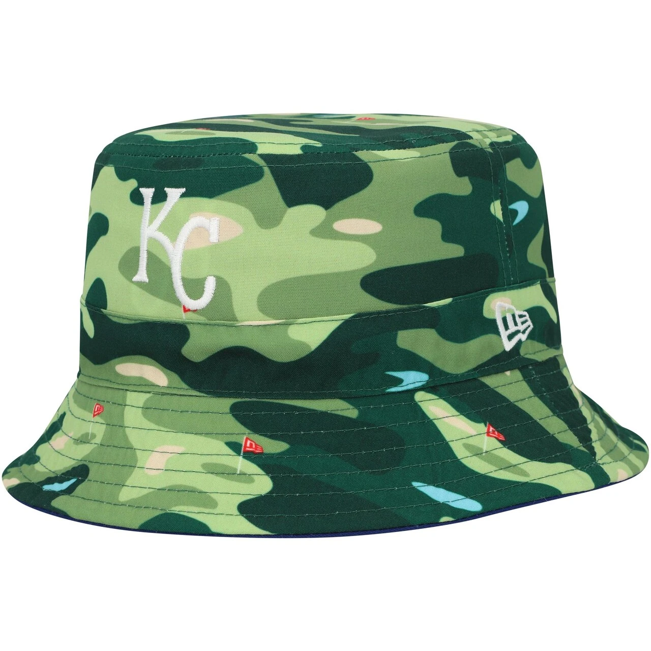 Men's Kansas City Royals New Era Royal Reverse Bucket Hat 3 Men's Kansas City Royals New Era Royal Reverse Bucket Hat - Image 3