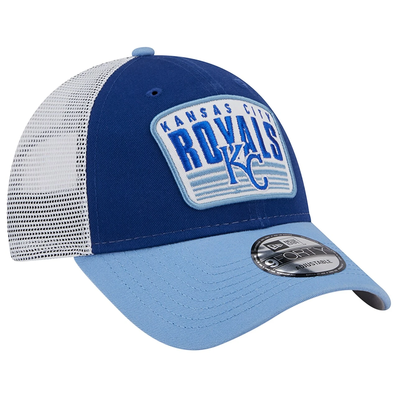 Men's Kansas City Royals New Era Royal Two-Tone Patch 9FORTY Snapback Hat 3 Men's Kansas City Royals New Era Royal Two-Tone Patch 9FORTY Snapback Hat - Image 3