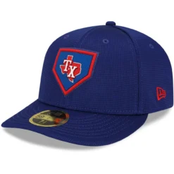 Men's Texas Rangers New Era Royal 2022 Clubhouse Alternate Logo Low Profile 59FIFTY Fitted Hat