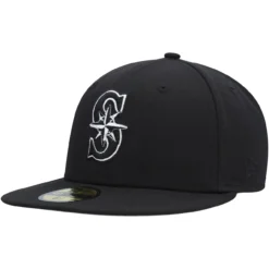 Men's Seattle Mariners New Era Black On Black Dub 59FIFTY Fitted Hat